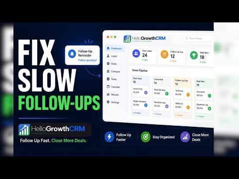 YouTube thumbnail — Why Small Businesses Lose Deals to Slow Follow-Ups — And the Fix