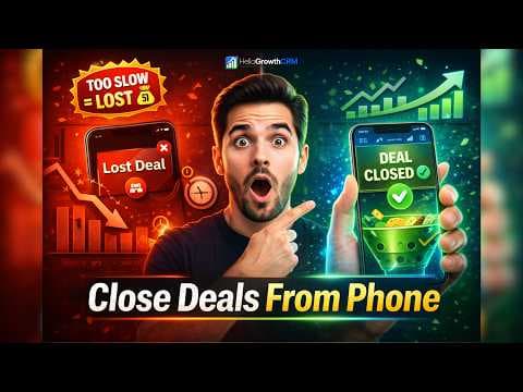 YouTube thumbnail — Your Team Is Losing Deals Because They Can't Sell From Their Phone