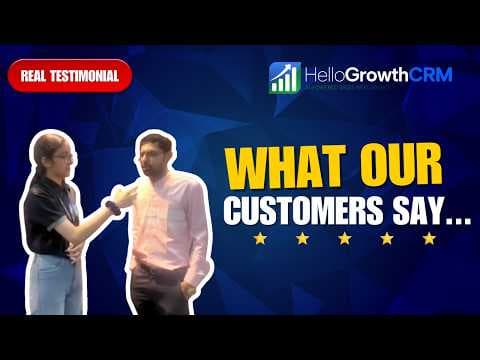 YouTube thumbnail — HelloGrowthCRM Product Demo
