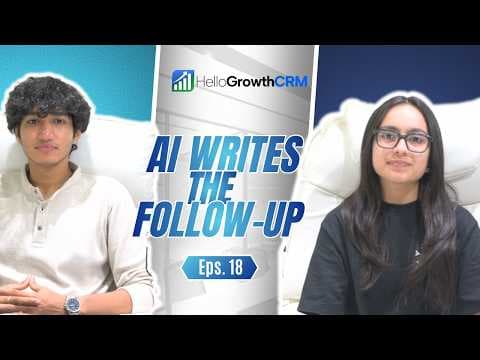 YouTube thumbnail — Let AI Write Your Follow-Ups — Never Lose a Deal to Silence