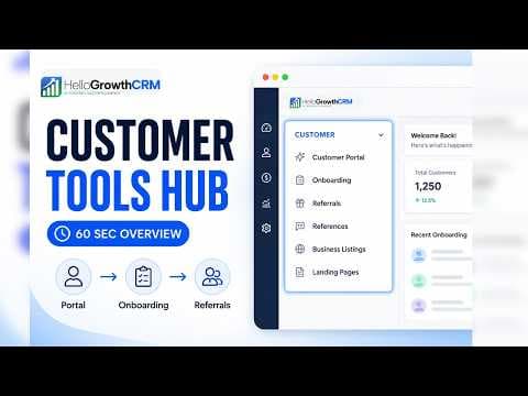 YouTube thumbnail — Explore the Customer Section in 60 Seconds