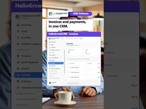 YouTube thumbnail — Invoice Sent, Payment Not Received? | CRM Software (Hindi) #Shorts