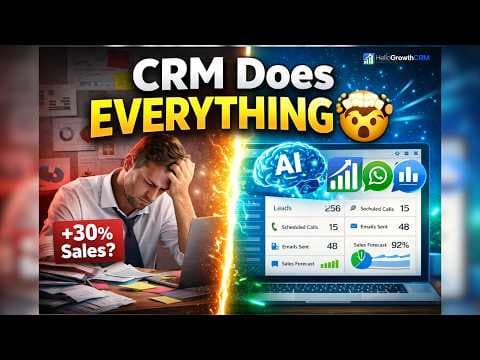 YouTube thumbnail — What Is a CRM — And Why Every Small Business Needs One in 2026