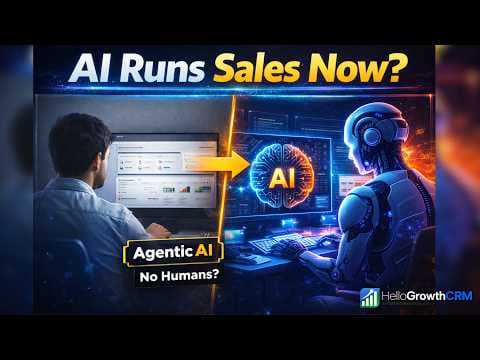 YouTube thumbnail — Agentic AI in Sales  The Shift From 'Assistive' to 'Autonomous' CRM