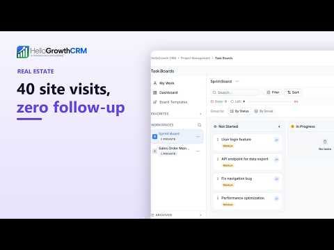 YouTube thumbnail — Real Estate Operations — Streamline Leads, Deals & Follow-Ups