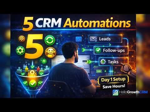 YouTube thumbnail — 5 CRM Automations Every Startup Founder Should Set Up on Day 1