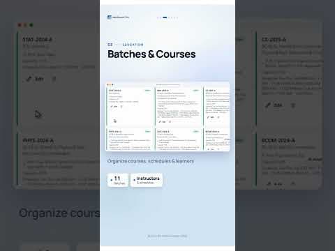 YouTube thumbnail — HelloGrowthCRM Education Industry Module | Manage Students, Admissions, Fees & Courses