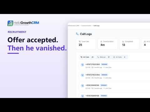 YouTube thumbnail — Manage Recruitment Pipeline & Employee Records