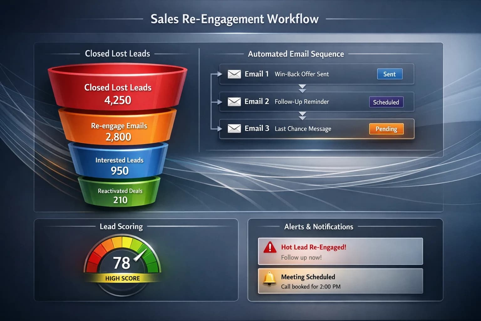 Deal Lost Re-engagement Workflow preview