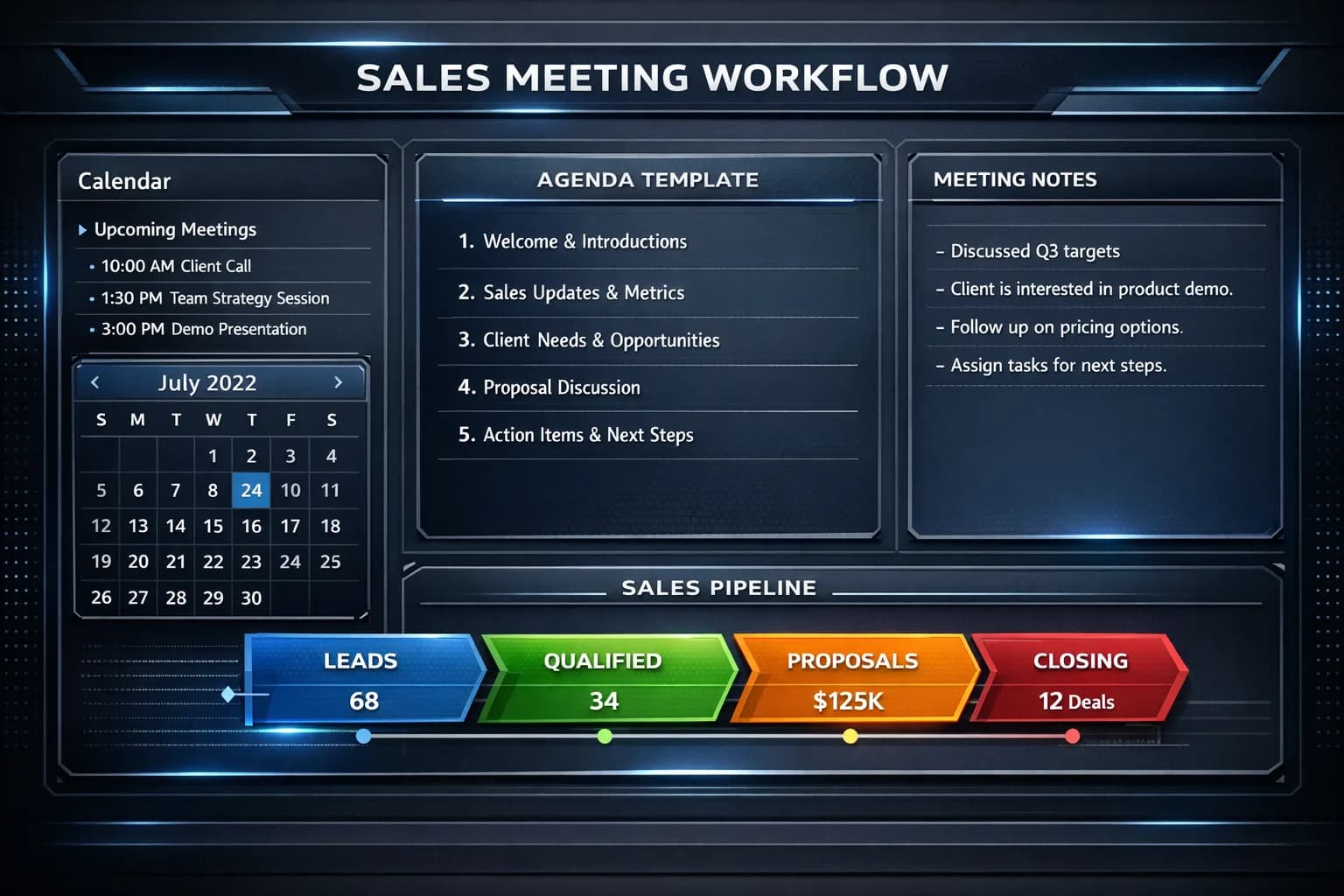 Demo & Meeting Workflow preview