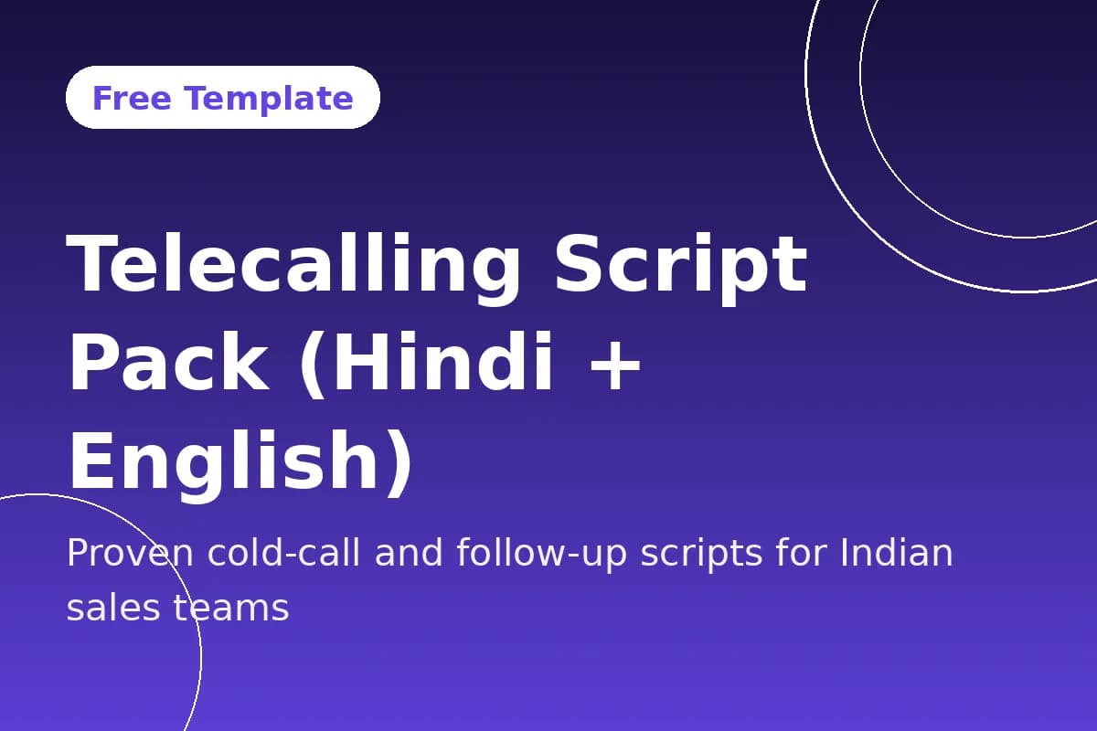 Telecalling Script Pack (Hindi + English) preview