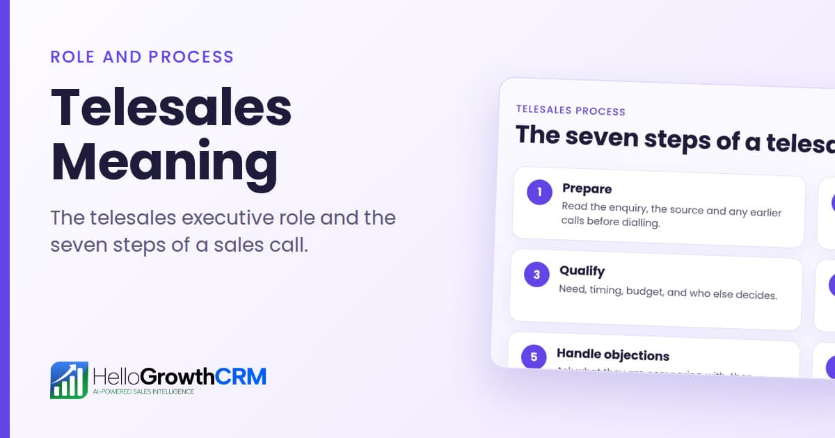 Telesales Meaning: Executive Role Explained
