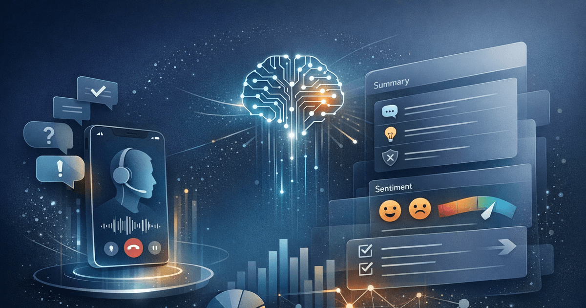 AI-Powered Call Summaries & Sentiment
