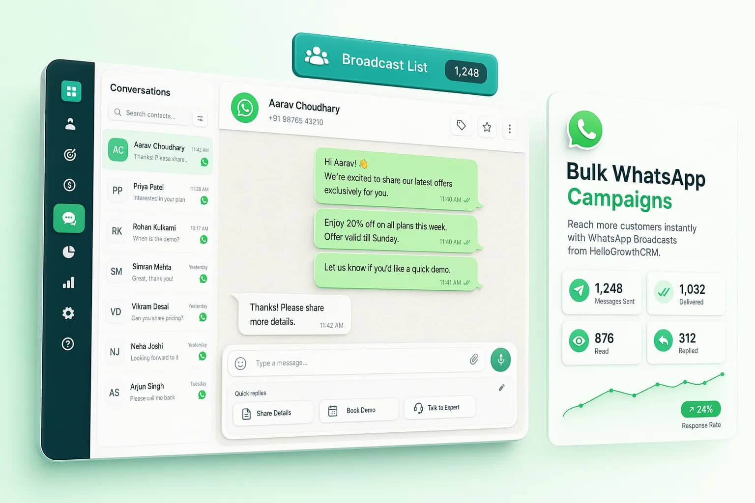 Bulk WhatsApp Campaigns