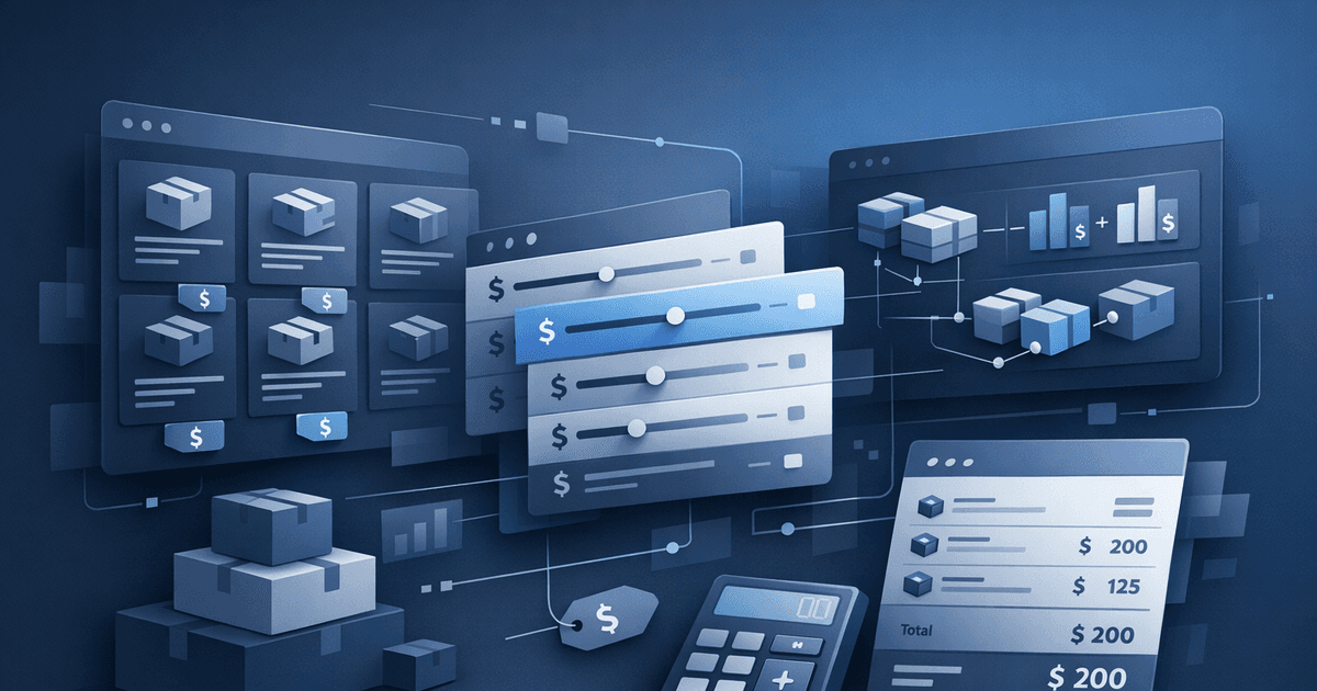 Product catalog & pricing