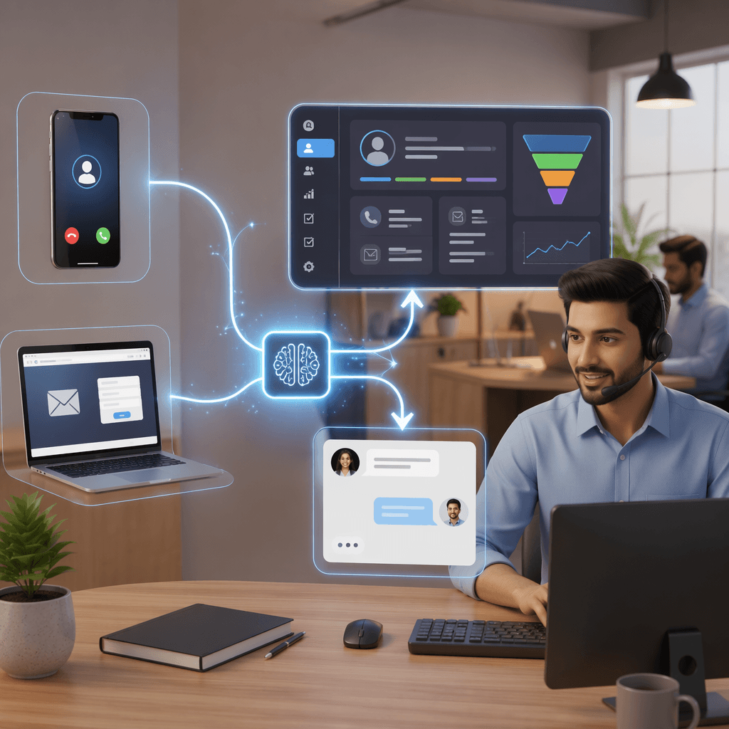 AI CRM Workflows for Indian SMEs: Automatically Converting Missed Calls and Website Leads into Sales Conversations