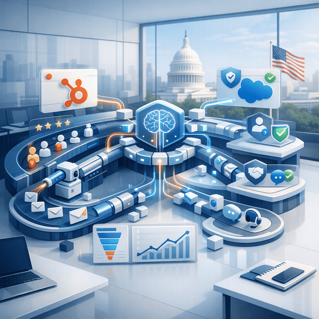 AI CRM Workflow Automation for US Mid-Market RevOps Teams: Replace Manual HubSpot and Salesforce Handoffs Without Breaking CAN-SPAM or TCPA (United States)