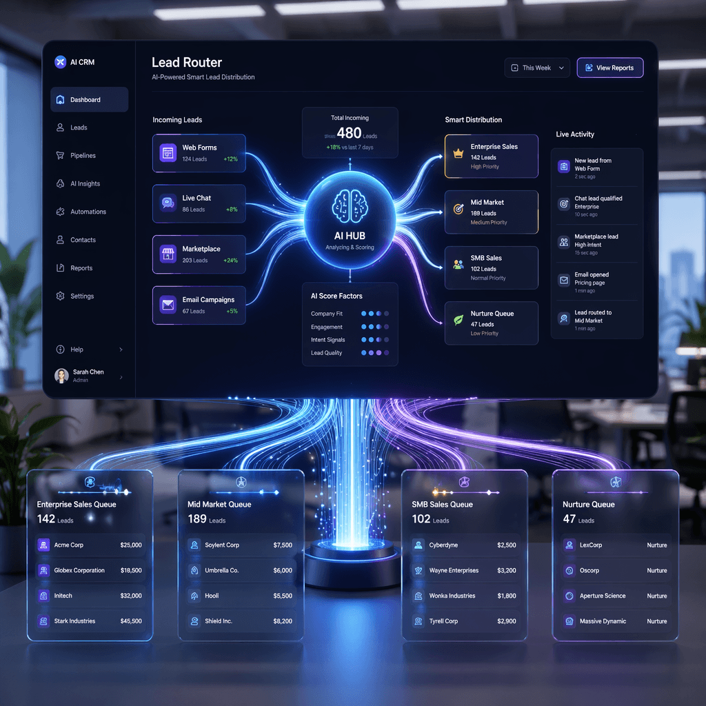 AI Lead Triage: Automatically Qualifying and Routing Inbound B2B Leads from Website, WhatsApp, and Marketplaces