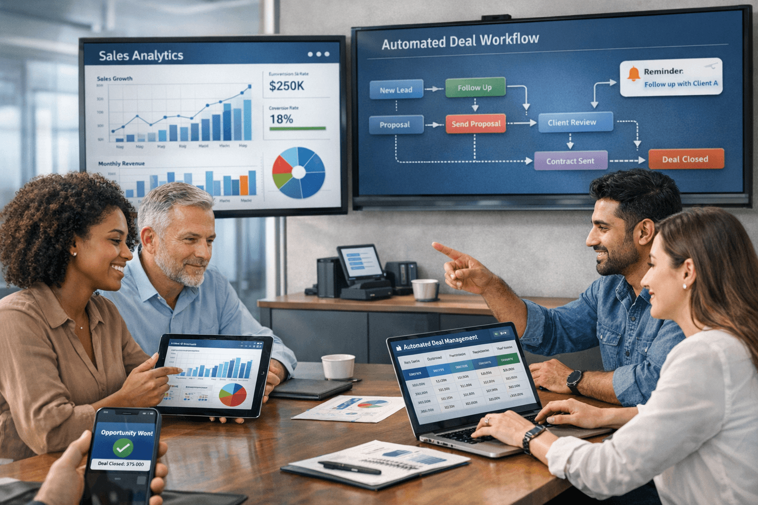 Leverage HelloGrowthCRM's Automated Deal Management Features for Seamless Sales Workflows