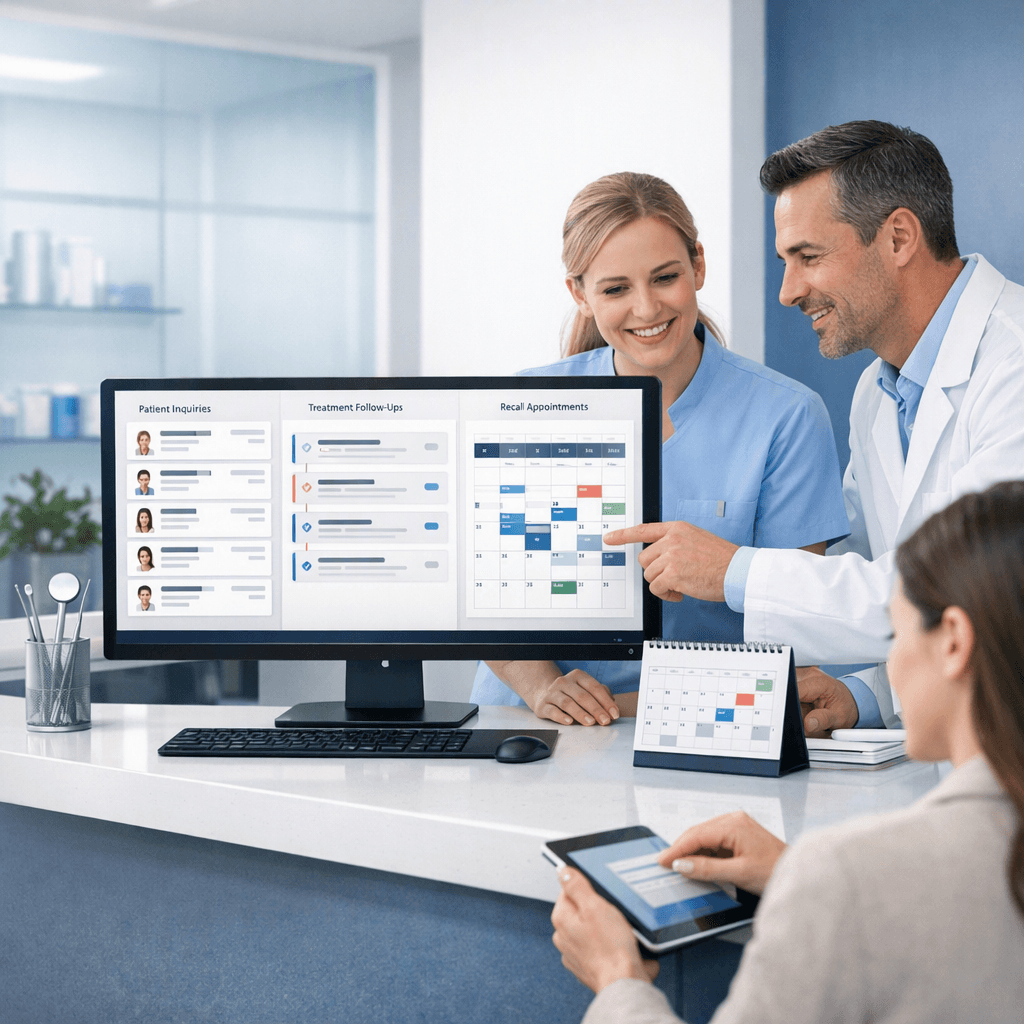 CRM for Dental Clinics: Managing Patient Inquiries, Treatment Plan Follow-Ups, and Recall Workflows