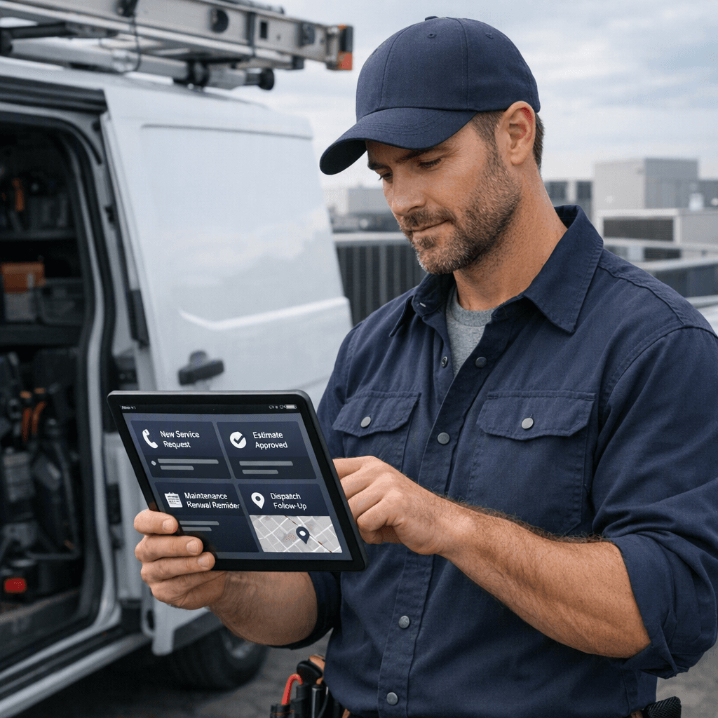 CRM for HVAC Contractors: Service Inquiries, Estimates, Maintenance Renewals, and Dispatch Follow-Up