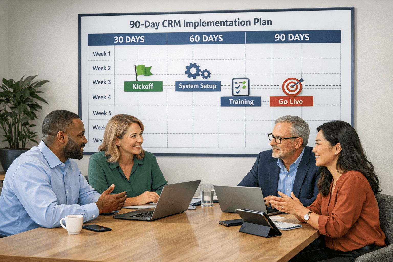 CRM Implementation Timeline: A 90-Day Guide for Small Busine