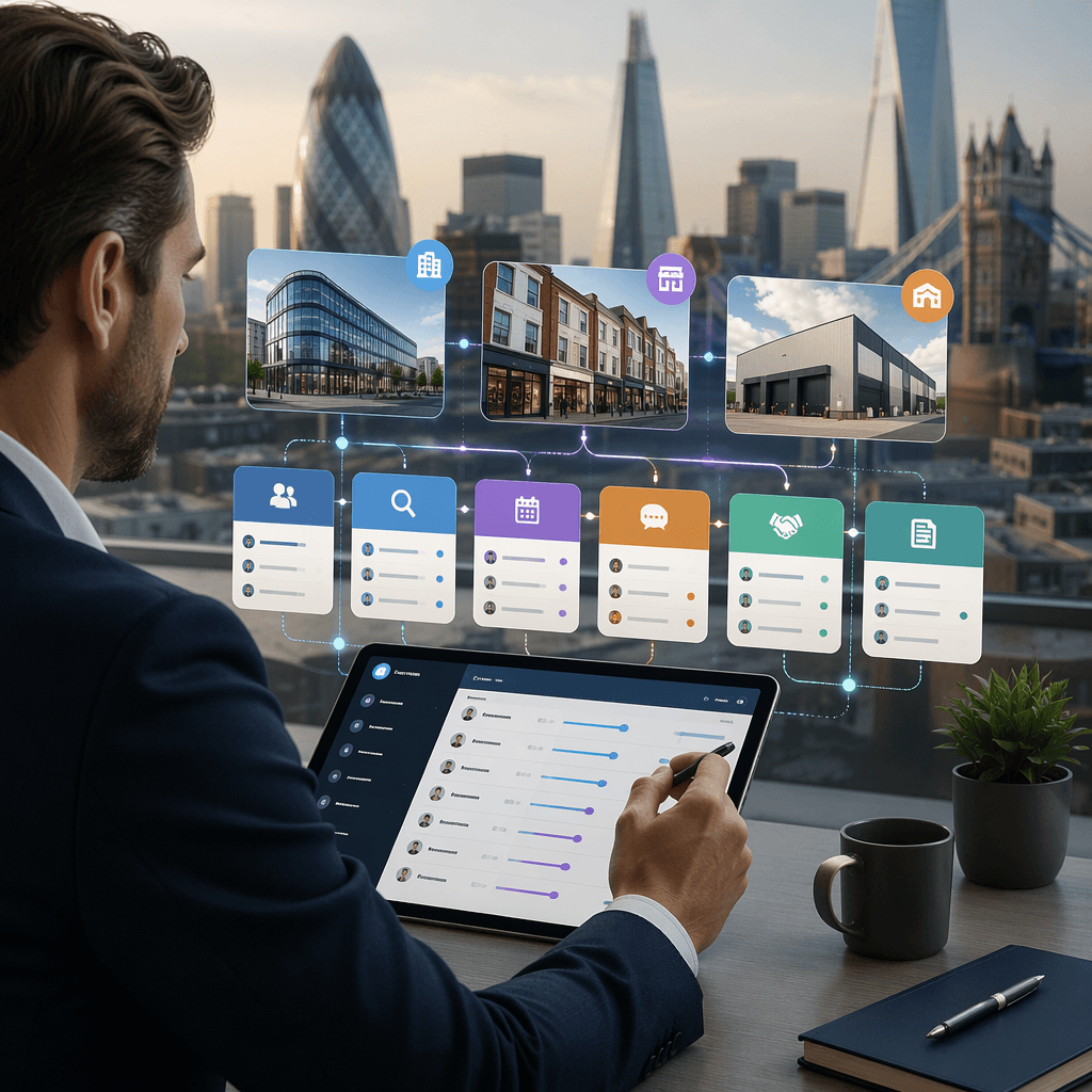 CRM for UK Commercial Property Brokers: Managing Tenant Enquiries, Viewings, and Lease Deals in One Pipeline (United Kingdom)