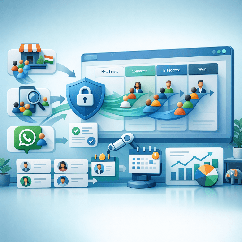 CRM Workflow for IndiaMART, JustDial and WhatsApp Leads: A DPDPA-Safe Pipeline for Indian SME Sales Teams (India)