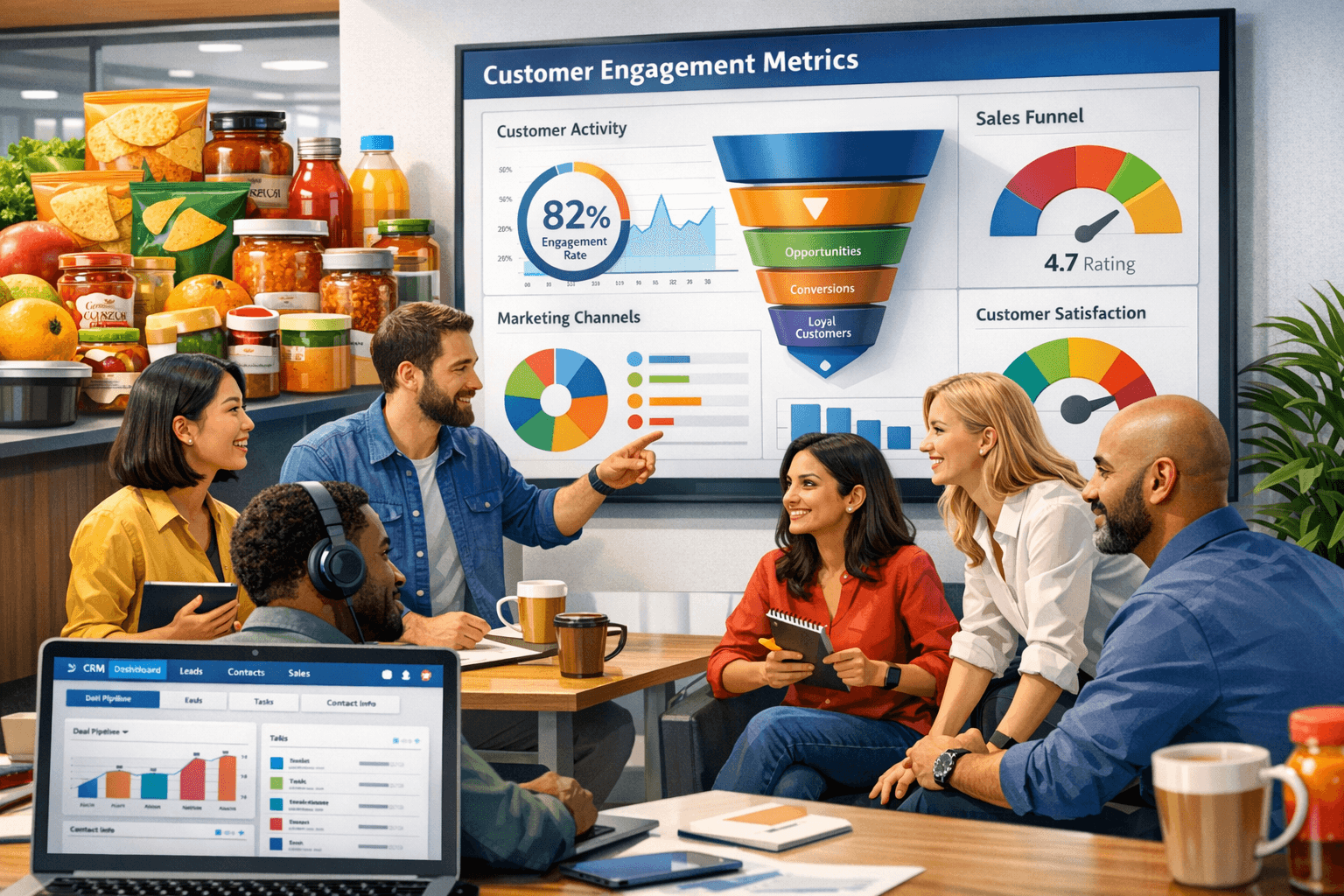 How Food & Beverage Companies Enhance Customer Engagement Using HelloGrowthCRM