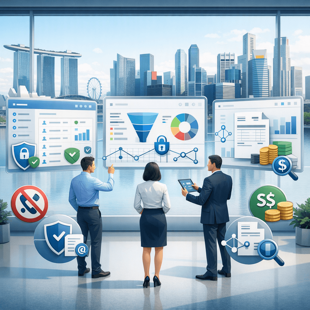 HelloGrowthCRM vs HubSpot vs Pipedrive for Singapore B2B teams: PDPA, Do Not Call, PEPPOL and SGD cost comparison