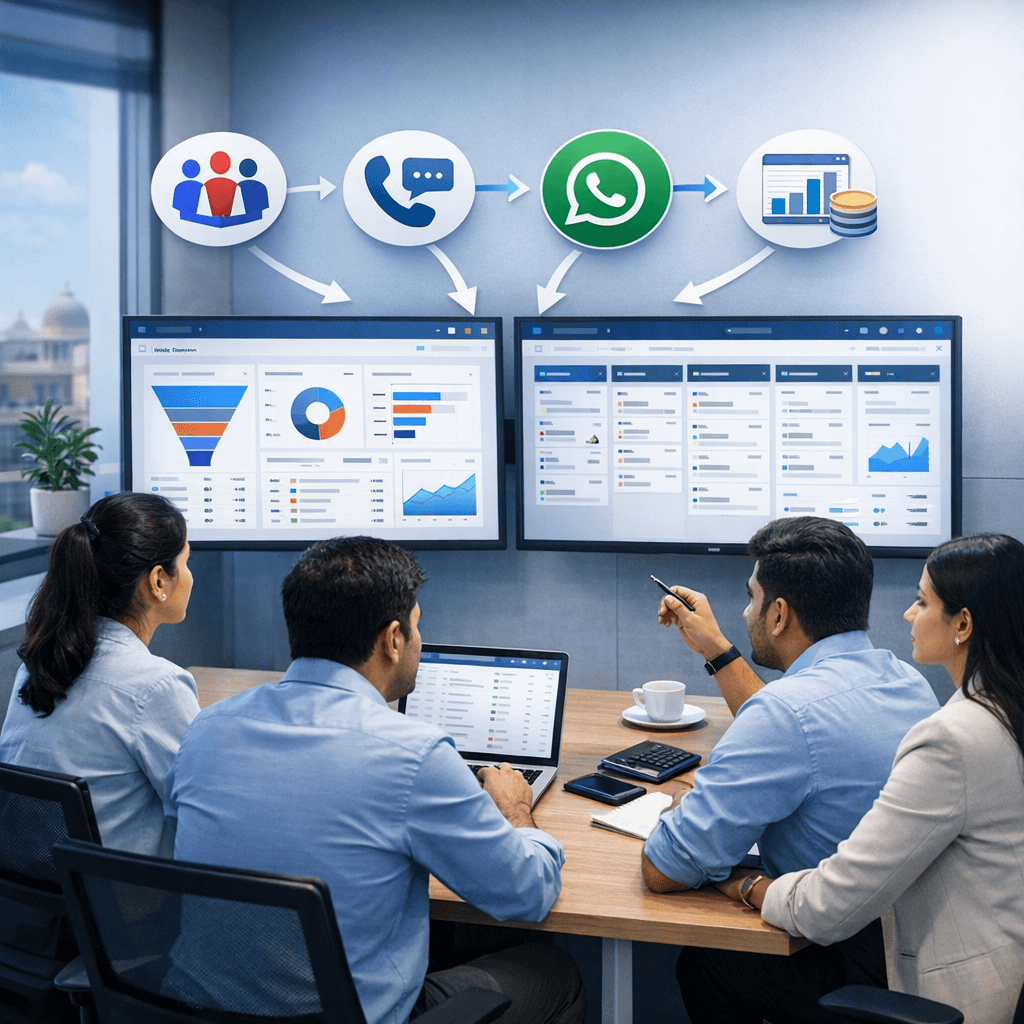 HelloGrowthCRM vs LeadSquared for Indian SMEs: Which CRM Handles IndiaMART, JustDial, WhatsApp and Tally Better? (India)