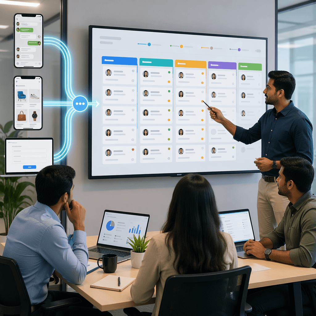 WhatsApp, IndiaMART, and Website Leads in One Pipeline: How Indian Sales Teams Use HelloGrowthCRM to Track and Convert Enquiries