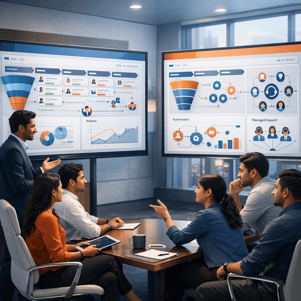 LeadSquared vs HelloGrowthCRM: Which CRM Is Better for Indian B2B Teams That Need Managed RevOps?