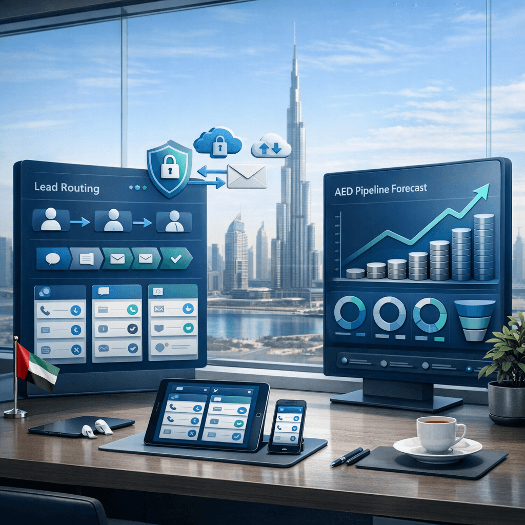 UAE CRM Sales Workflow Checklist: PDPL-Safe Lead Routing, Bilingual Follow-Ups, and AED Pipeline Forecasting