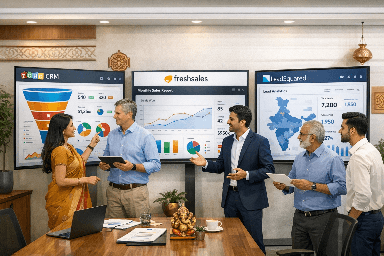 Comparing Zoho CRM, Freshsales, and LeadSquared: A Smart Choice for Indian SMEs
