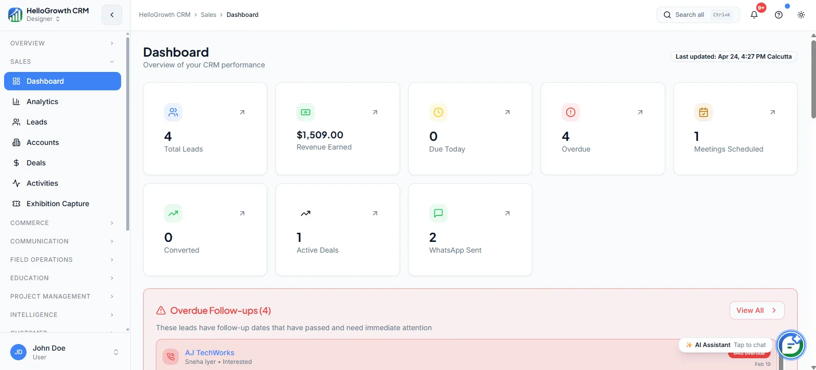 API & Integrations screenshot