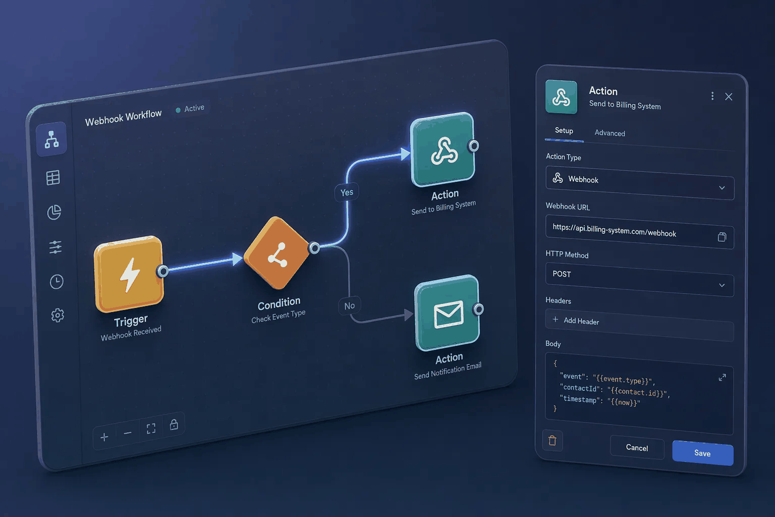 API Webhooks — Integrations | HelloGrowthCRM